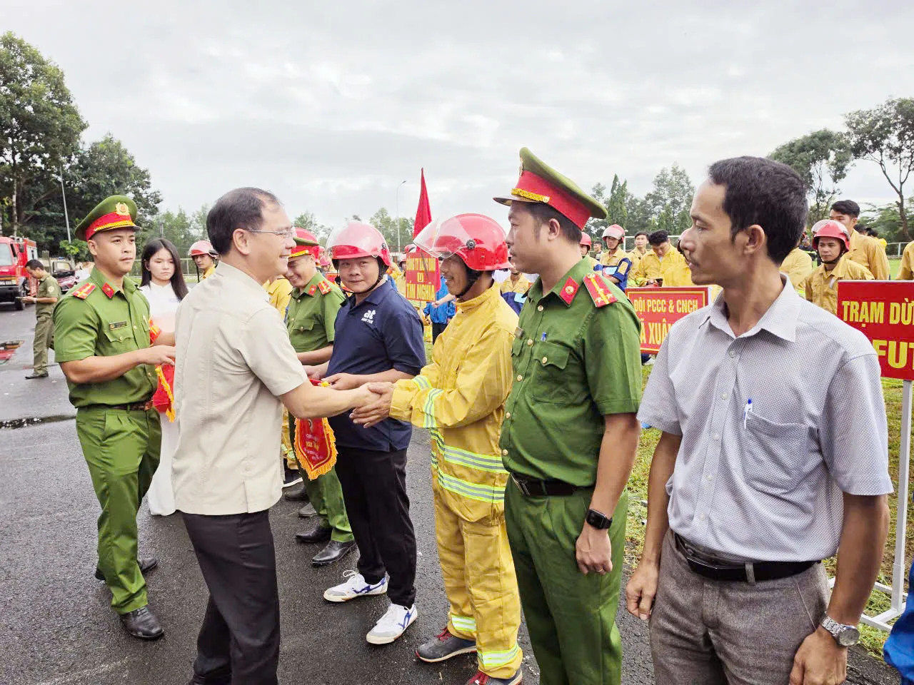 Cụm thi số 8 tổ chức Hội thao kiểm tra nghiệp vụ chữa cháy và cứu nạn, cứu hộ năm 2026.
