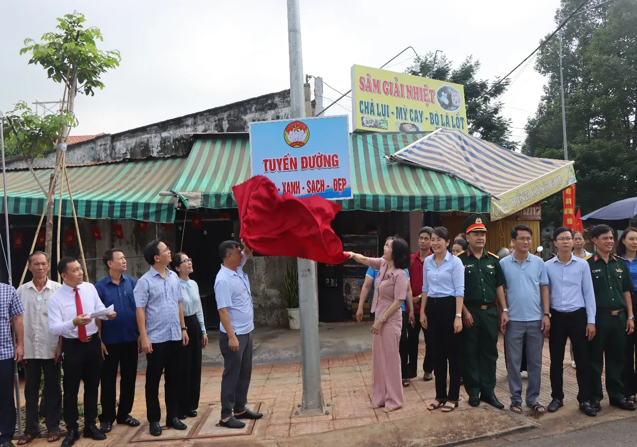 Lễ bàn giao công trình tại tuyến đường tuyến đường L1