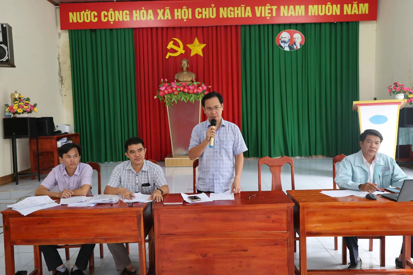 Phường Xuân Lộc tổ chức lấy ý kiến về phương án bồi thường, hỗ trợ Dự án đường dây điện 220kV đấu nối