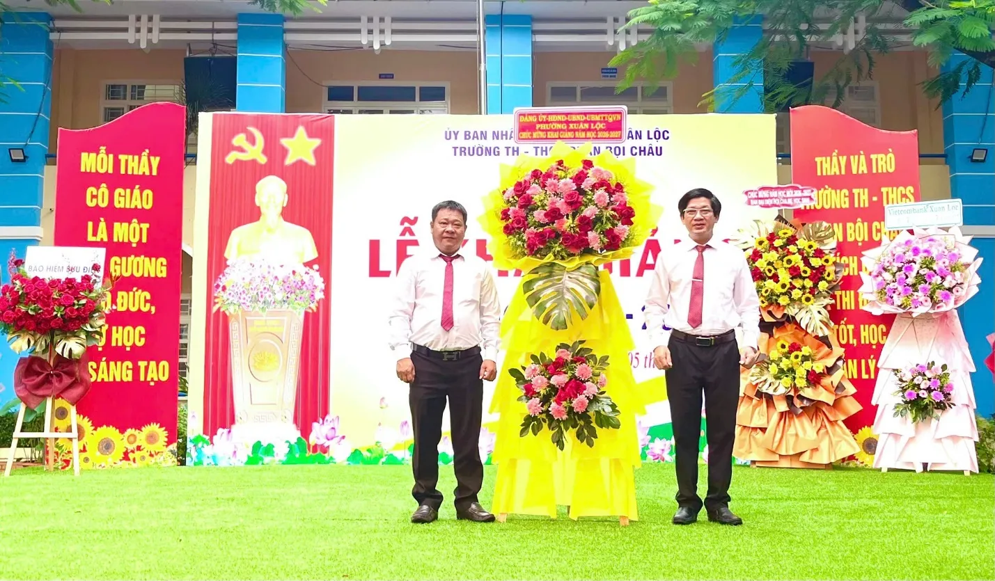 Trường TH – THCS Phan Bội Châu khai giảng năm học 2026 - 2027