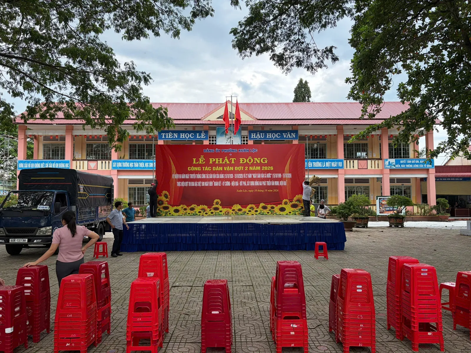 Xuân Lộc khẩn trương chuẩn bị Lễ phát động ra quân làm công tác dân vận đợt 2 năm 2026