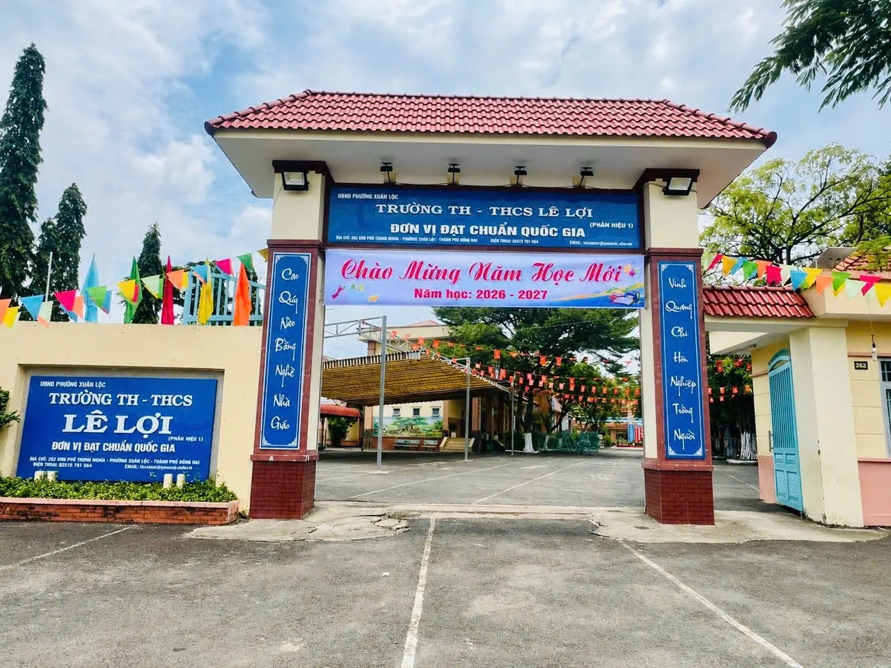 Công tác chuẩn bị tại Trường TH-THCS Lê Lợi